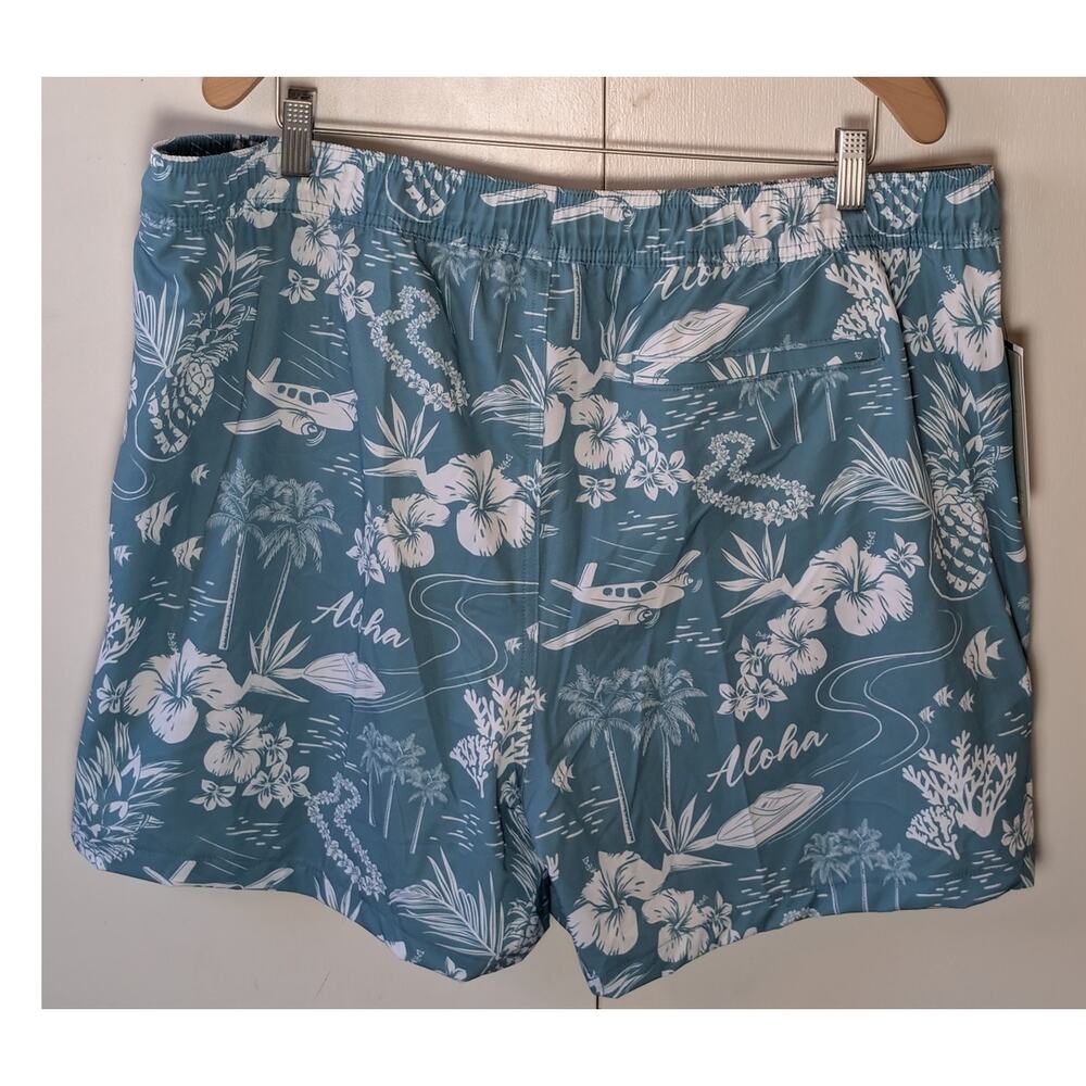 Goodfellow Blue Printed Swim Shorts XL